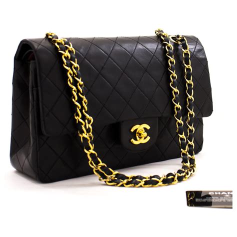 black chanel medium flap bag